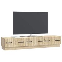 mueble de tv  mueble de salon  gabinete de tv con cajon roble sonoma 147 x 345 x 27 cm