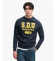 superdry para hombre m2014553a sudadera felt applique relaxed azul marino xl casual algodon