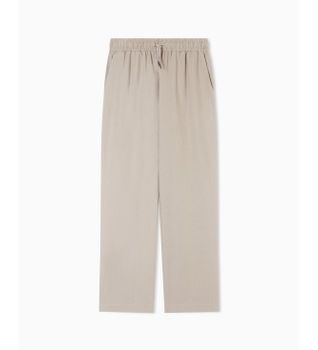 Emporio Armani para hombre. EM000586_AF20590 Pantalón Ton beige (XL), Casual, Lino, Taupe