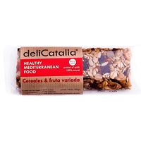 barrita ecologica de cereales y fruta variada de delicatalia de 50gr
