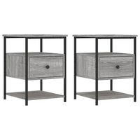 mesitas noche 2 uds madera ingenieria gris sonoma 40x42x56 cm vidaxl