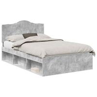 estructura de cama concreto 120 x 190 cm madera de pino macizo