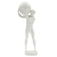 hombre de resina blanca 18x125x50 cm