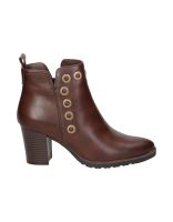 botines con tacon hispaflex 2521 marrones 36