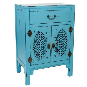 Consola de madera 1 cajón y 2 puertas