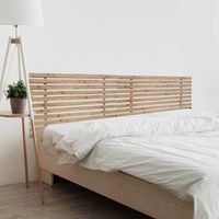 dhome cabecero de madera reciclada dm para camas de 180 estilo palet japones dual dividido en 2 piezas cama palet herrajes incluidos 180cm dual roble