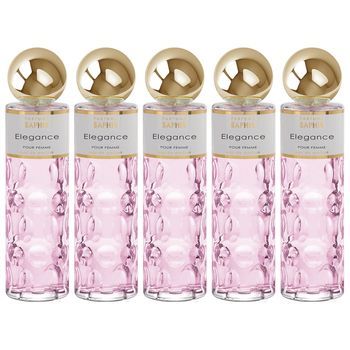 Pack De 5 Eau De Parfum Mujer Saphir Elegance 200ml