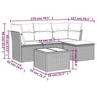 conjunto de ocio de jardin incluye cojines conjunto de 5 piezas