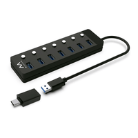 ewent hub usb-usb-c 7 ptos interruptor calimen