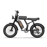 bicicleta electrica urlife t2  - motor 250w bateria 48v 156ah pedal asistido modo de asistencia al pedaleo - negro