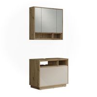 conjunto de muebles de bano beatrice lote de 2 vicco