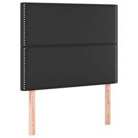 cabecero accesorio para dormir mueble de dormitorio 2 piezas acolchado 90 x 5 x 7888 cm negro sintetico tdl0206229