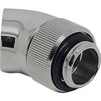 ek cooling ek water blocks ek-af angled 45 degrees fitting adapter - silver silver