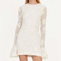 rotate birger christensen mesh mini dress - dk 36uk 8