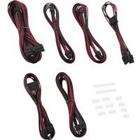 cablemod c-series axi hxi tx  rm modflex essentials cable kit - black  red black