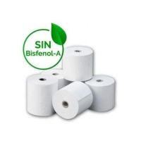 rollo papel termico 57x35mm bpa free paquete 10 unidades compatible impresoras pos