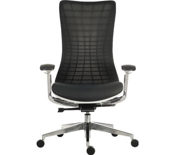 Quantum Mesh Executive Chair - White & Black, White