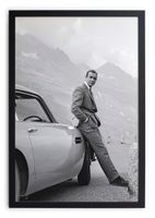 cuadro con marco negro 40x30 sean connery