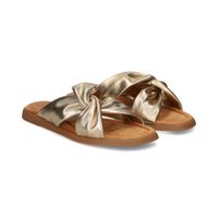unisa sandalias planas mujer - plata talla 37