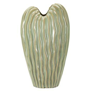 Jarrón De Cerámica Verde Cm 27x14x46,5