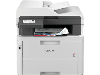 Impresora multifunción láser - Brother MFCL3760CDW, Impresión doble cara, Color, WiFi, Fax, Gris