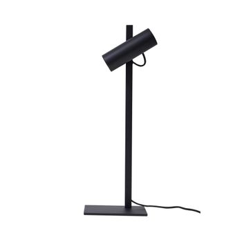 Lámpara de mesa de metal negro