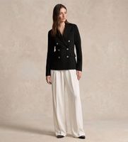 polo ralph lauren para mujer 211910134002 blazer de punto con doble botonadura negro 34 casual poliester