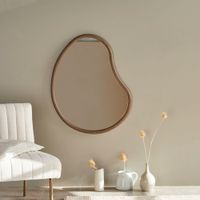 espejo de madera de mindi de 85 cm x 65 cm