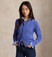 polo ralph lauren para mujer 211972104501 cardigan de lana y cachemira azul s casual