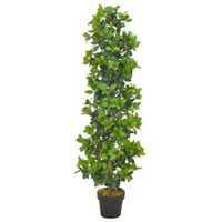 planta artificial con maceta de laurel verde 150 cm decoracion interior dec022026