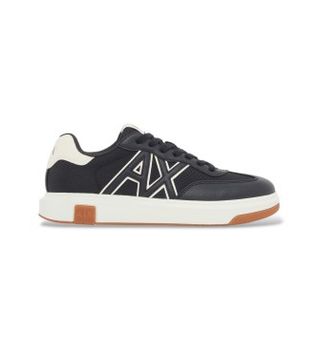 A|X Armani Exchange para hombre. XM002687AF22775MZ752 Zapatillas Sportive marino (44.5), Tela, 3 a 5cm, Cordones, Casual