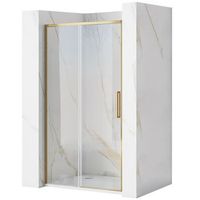 puerta de ducha rea rapid slide brush gold 110