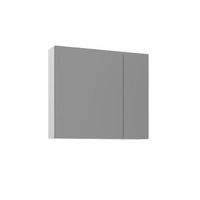 mueble de bano con espejo  - 75 x 16 x 66 cm - blanco mate