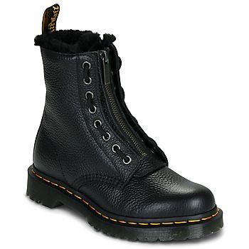 Dr. Martens Botines 1460 ZIP WL BLACK MILLED NAPPA para mujer