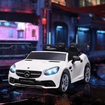 Coche Eléctrico Mercedes Slc 300 Para Niño 3-6 Años Blanco Aiyaplay
