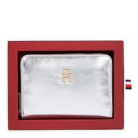 tommy hilfiger cartera plateada aw0aw17103-pe6