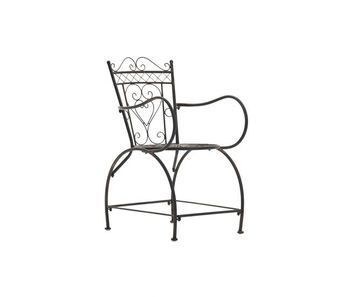 Silla de exterior sheela metal bronce 60x48x88 cm