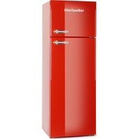 montpellier mab345r fridge freezer - red red