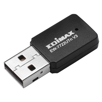 Tarjeta de Red EDIMAX N300 USB Banda única (2,4 GHz) Alámbrico