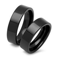 alianzas de ceramica acabado negro