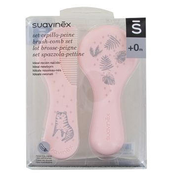 Suavinex cepillo y peine rosa