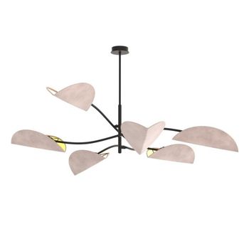 Lámpara de techo norgi gris (6 luces)