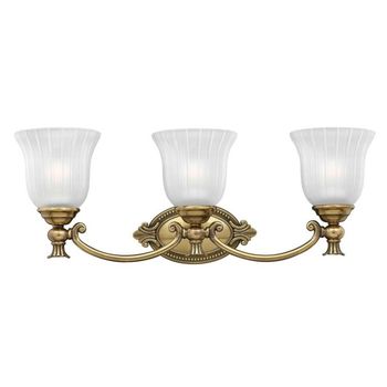 Aplique de pared para baños francoise (3 luces)