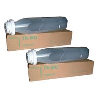 kyocera tk-603 black original toners twin pack 2 pack