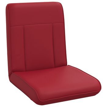 Sillón Ajustable Rojo Vino Cuero Sintético Vidaxl