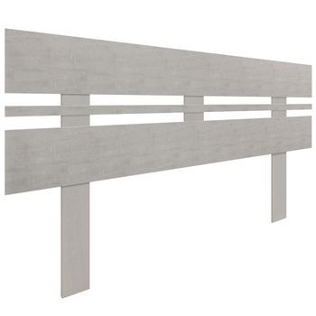 Dhome Cabecero Gris Tribal 135cm Horizontal Estilo Ancho Con Patas Madera Reciclada Dm Herrajes Incluidos (135cm Horizontal Ancho, Gris Tribal)