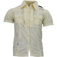 srk camisa manga corta chemise fille flarlo para nina