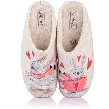 Vulladi Pantuflas Zapatilla de casa - Conejo para mujer