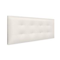 cabecero de polipiel capitone 145x60cm camas 135140 - blanco hueso