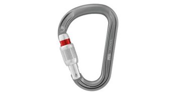 Mosqueton de cierre de rosca petzl attache gris